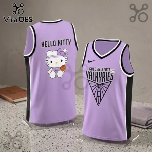 Golden State Valkyries x Hello Kitty Purple WNBA Basketball Jersey Golden State Valkyries x Hello Kitty Purple WNBA Basketball Jersey