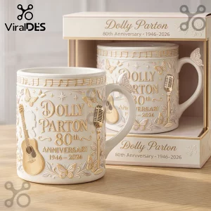 Dolly Parton 80th Anniversary 1946-2026 Coffee Mug