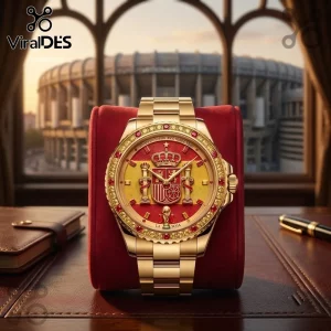 Spain National Football Team Gold Luxury Watch Spain National Football Team Gold Luxury Watch
