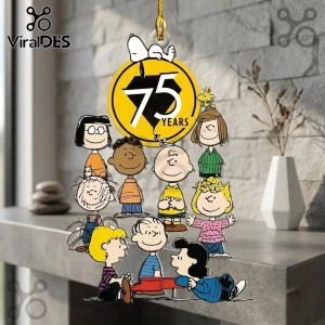 Peanuts Snoopy 75th Anniversary Acrylic Christmas Ornament