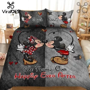 Mickey and Minnie Mouse Personalized Bedding Set