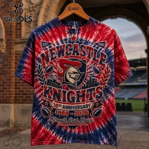 Newcastle Knights 38th Anniversary Tie Dye Shirt