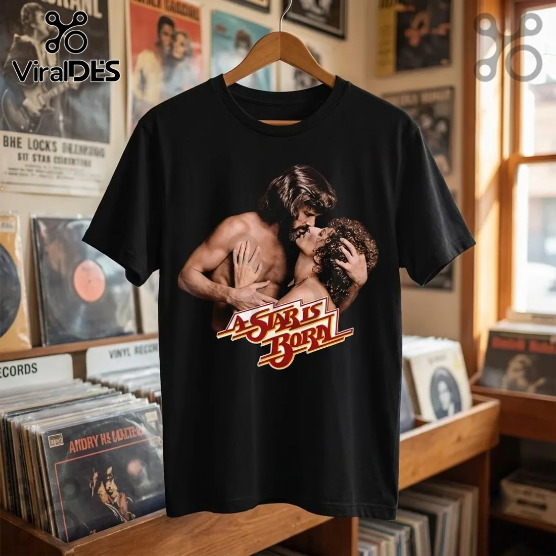 A Star Is Born 1976 50th Anniversary Black Shirt A Star Is Born 1976 50th Anniversary Black Shirt