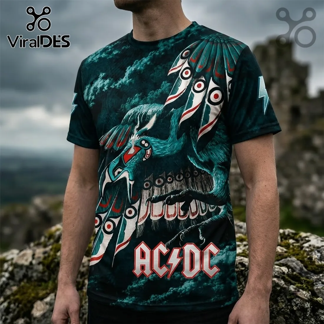 AC/DC PWR UP World Tour 2024-2026 Black T-Shirt AC/DC PWR UP World Tour 2024-2026 Black T-Shirt