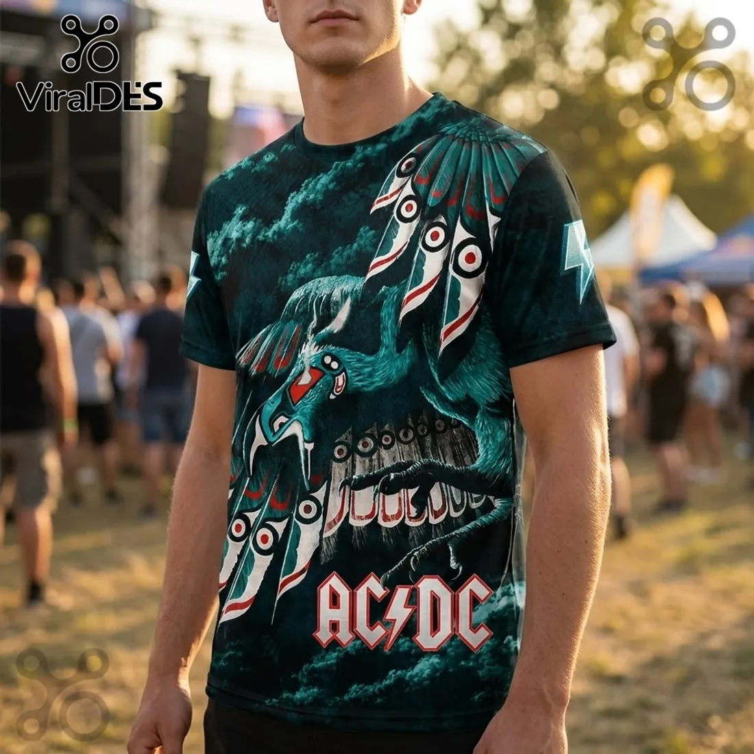 AC/DC PWR UP World Tour 2024-2026 Black T-Shirt AC/DC PWR UP World Tour 2024-2026 Black T-Shirt