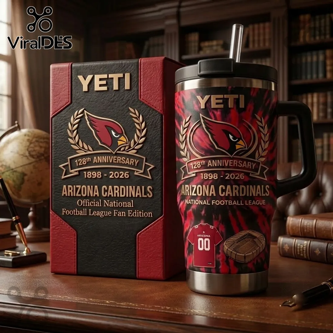 Arizona Cardinals Tie-Dye 40 oz Handle Tumbler Arizona Cardinals Tie-Dye 40 oz Handle Tumbler