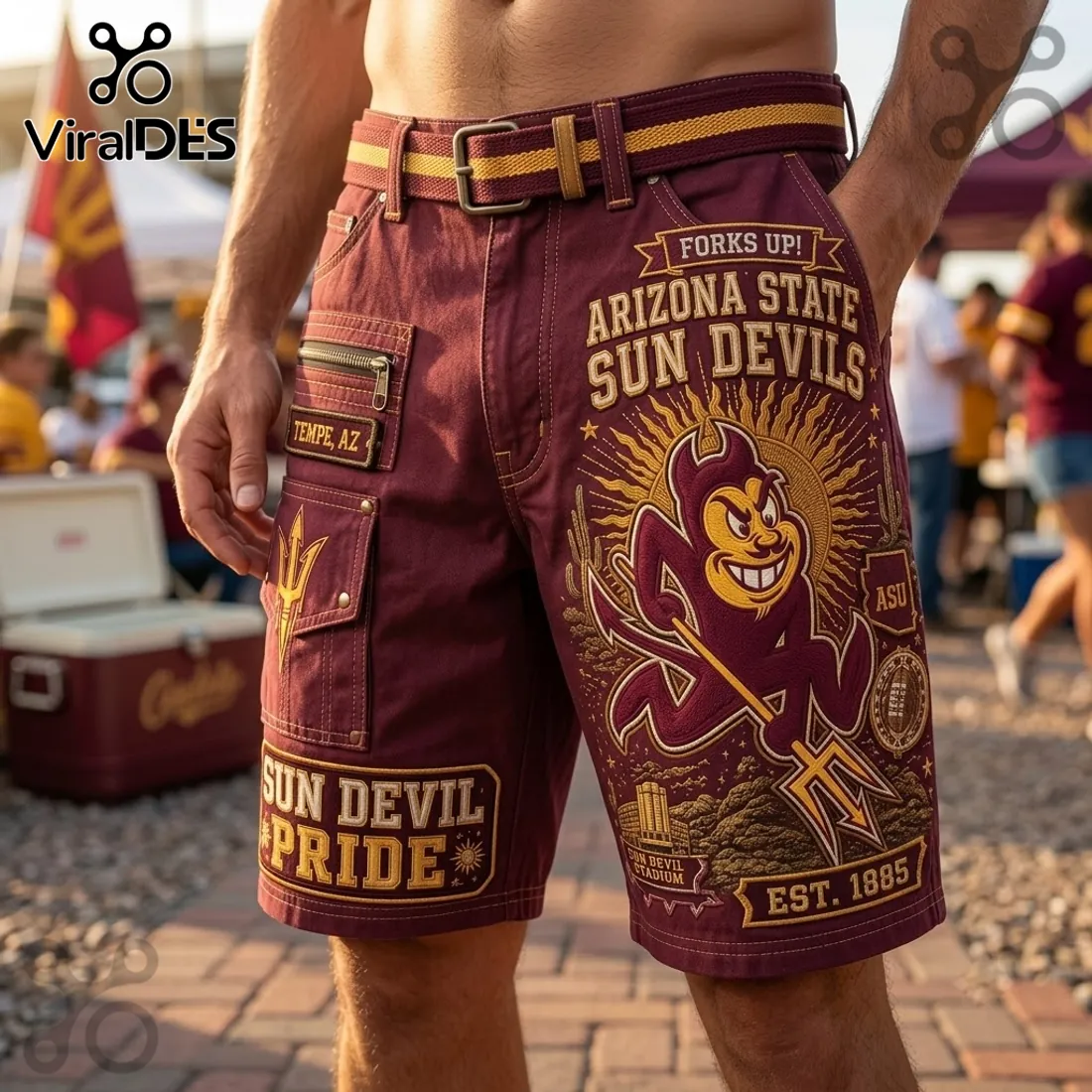 Arizona State Sun Devils Casual Shorts Arizona State Sun Devils Casual Shorts