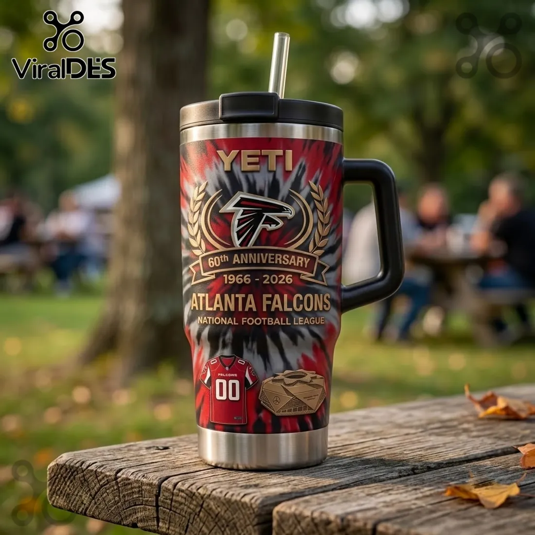 Atlanta Falcons 60th Anniversary YETI Tumbler 40oz Atlanta Falcons 60th Anniversary YETI Tumbler 40oz