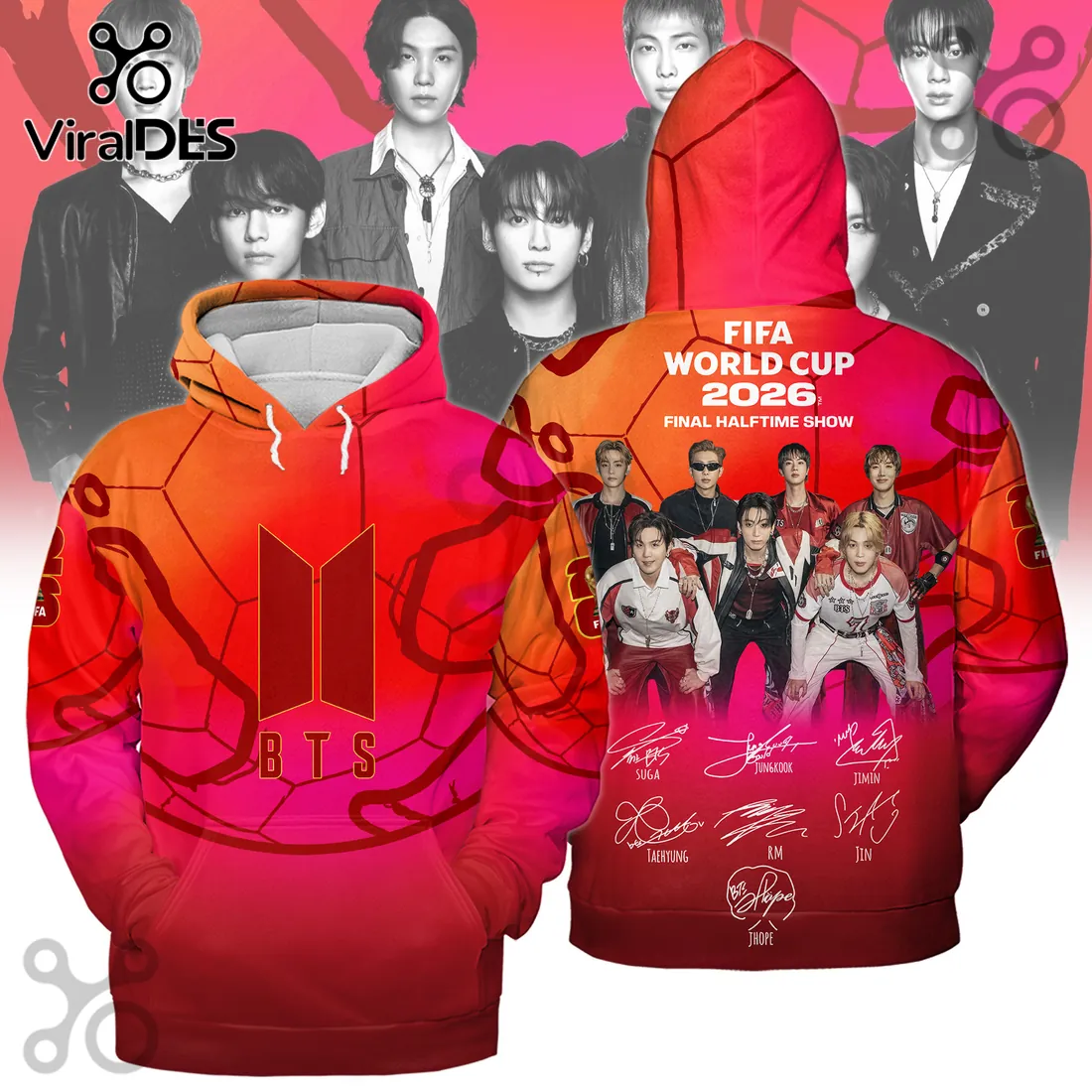 BTS FIFA World Cup 2026 Pullover Hoodie BTS FIFA World Cup 2026 Pullover Hoodie