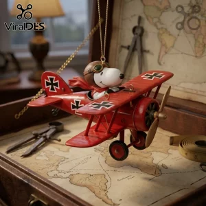 Snoopy Red Baron Flying Ace 2026 Christmas Ornament