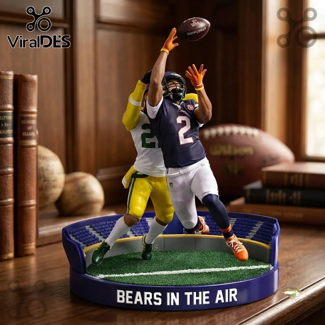 Chicago Bears Action Scene Christmas Ornament 2026 Chicago Bears Action Scene Christmas Ornament 2026
