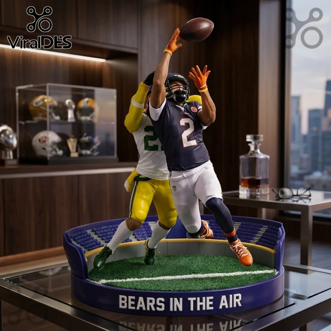Chicago Bears Action Scene Christmas Ornament 2026 Chicago Bears Action Scene Christmas Ornament 2026