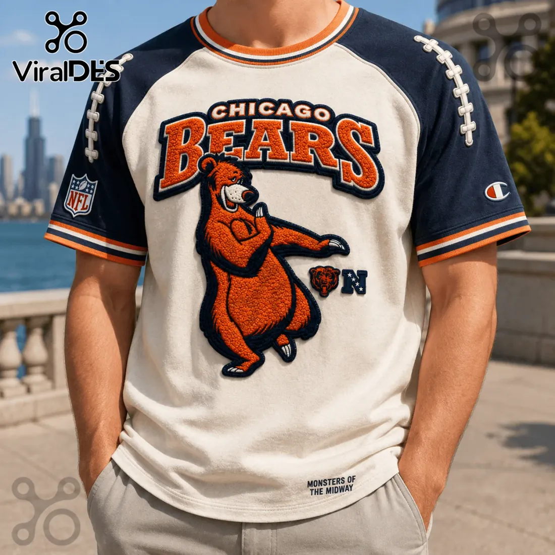 Chicago Bears Monsters of the Midway Embroidered Shirt Chicago Bears Monsters of the Midway Embroidered Shirt