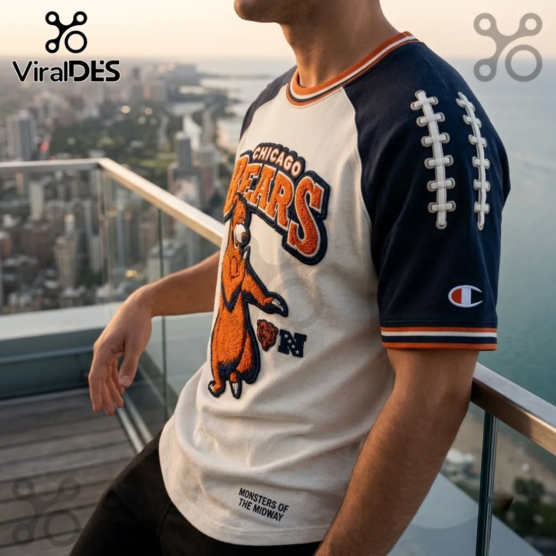 Chicago Bears Monsters of the Midway Embroidered Shirt Chicago Bears Monsters of the Midway Embroidered Shirt