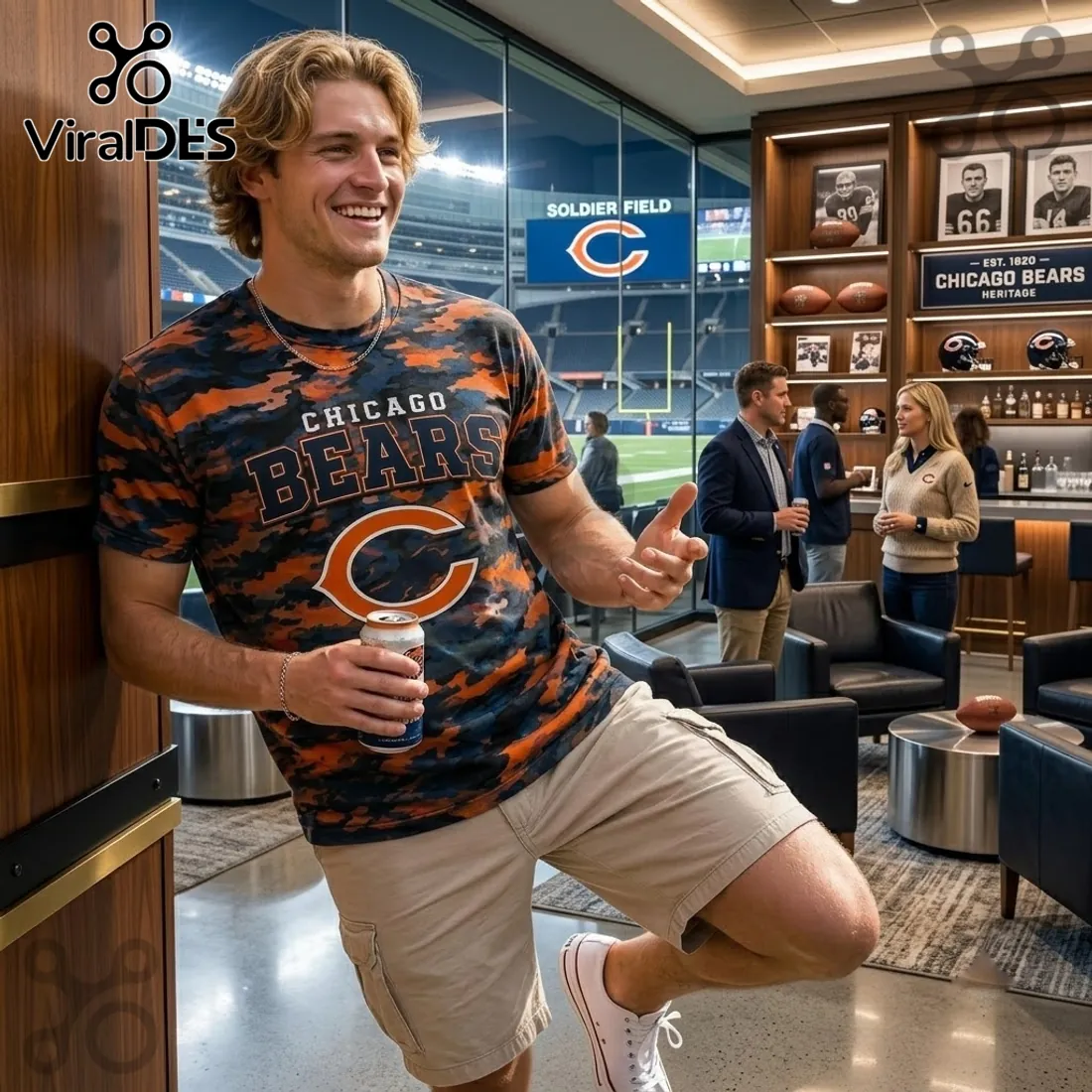 Chicago Bears NFL Camouflage T-Shirt Chicago Bears NFL Camouflage T-Shirt