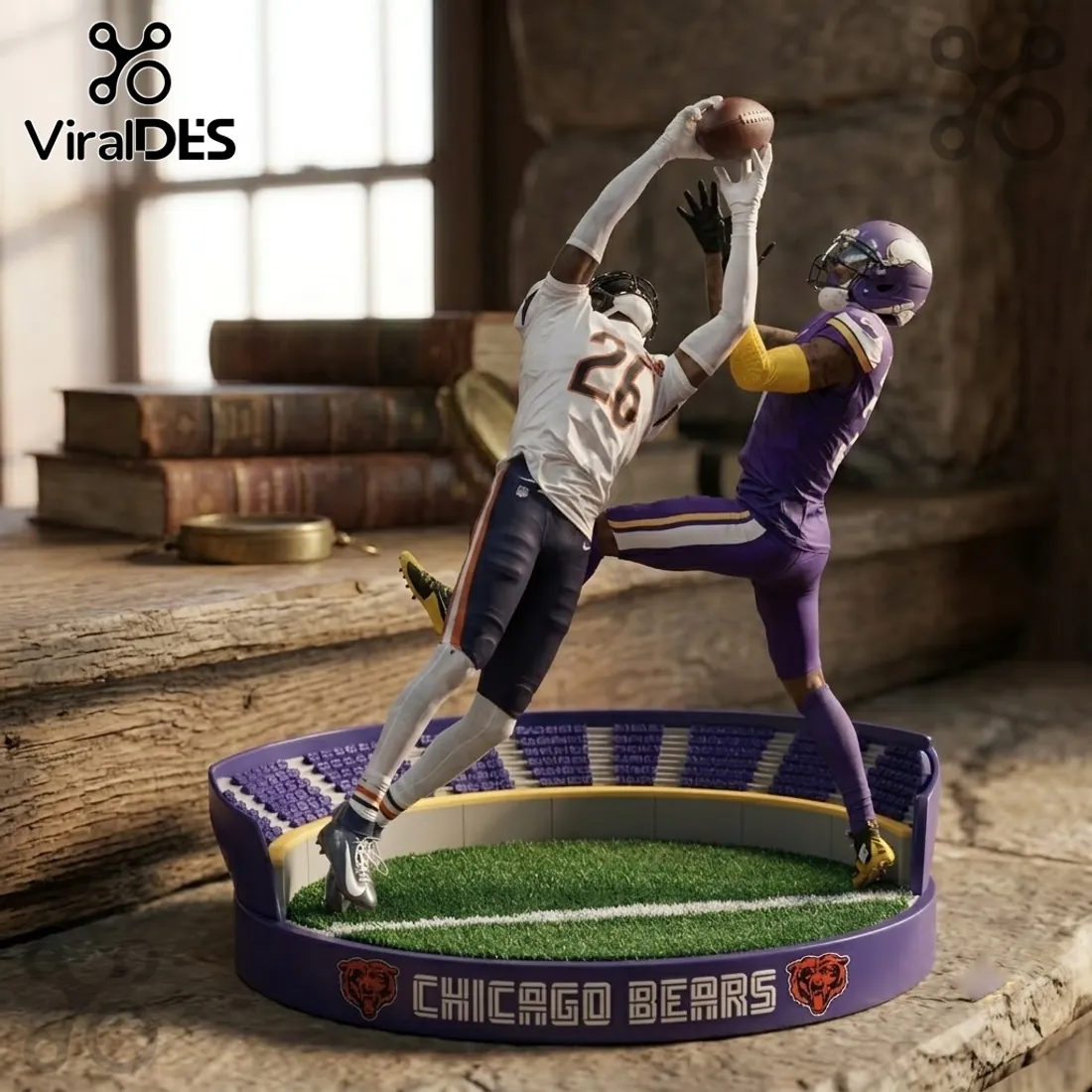 Chicago Bears Stadium Action Christmas Ornament 2026 Chicago Bears Stadium Action Christmas Ornament 2026