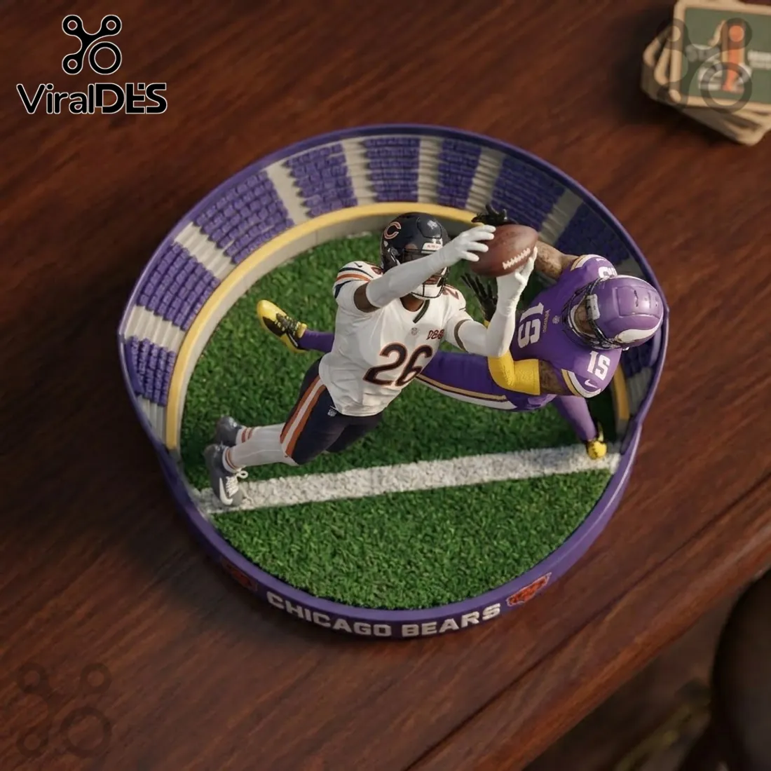 Chicago Bears Stadium Action Christmas Ornament 2026 Chicago Bears Stadium Action Christmas Ornament 2026