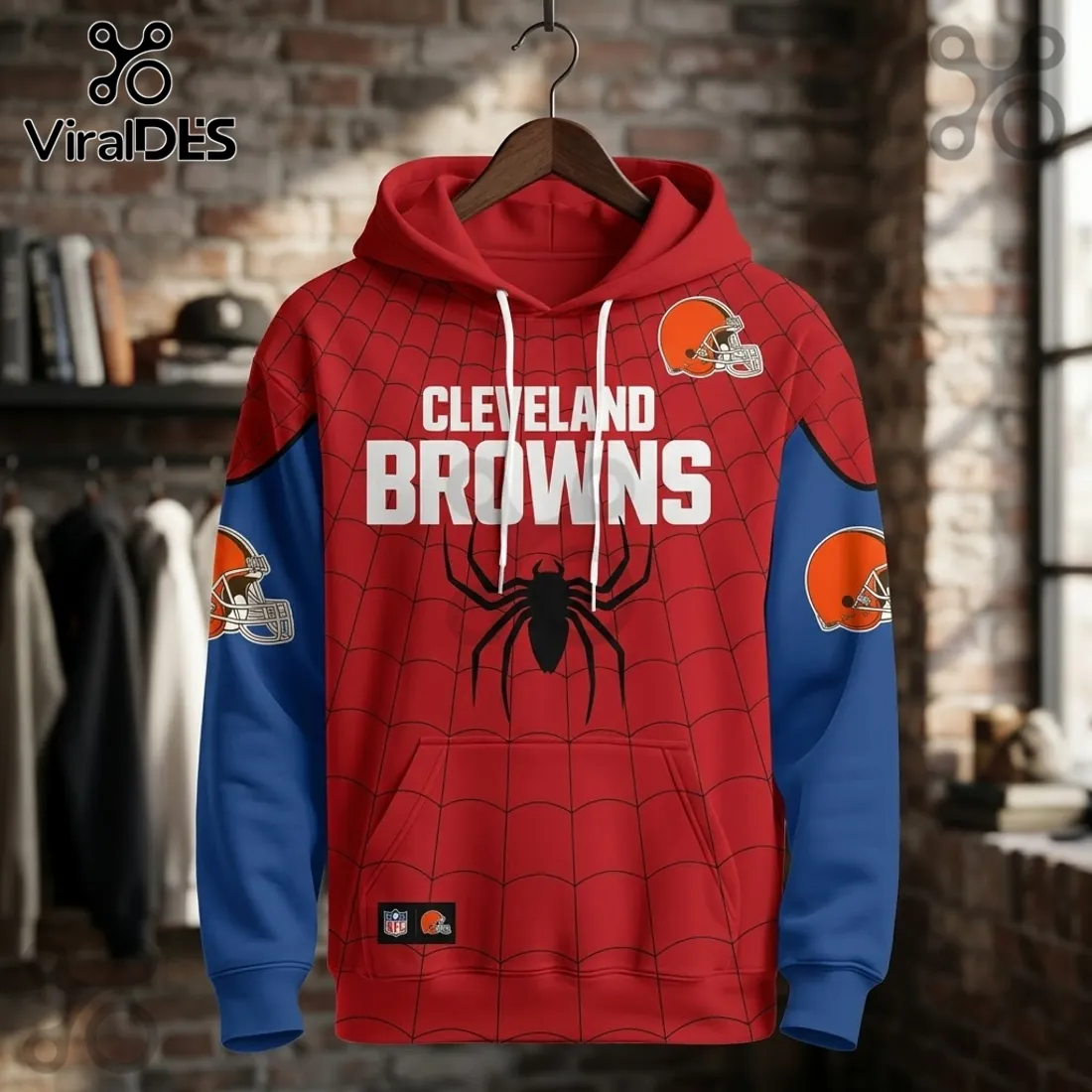 Cleveland Browns x Spider-Man Brand New Day Hoodie Cleveland Browns x Spider-Man Brand New Day Hoodie