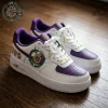 Omega Psi Phi Purple and Gold Premium Air Force 1 Shoes Omega Psi Phi Purple and Gold Premium Air Force 1 Shoes