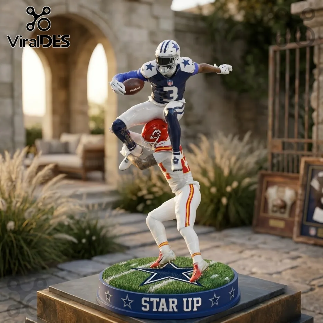 Dallas Cowboys 3D Sculpted Player Action Figure Dallas Cowboys 3D Sculpted Player Action Figure