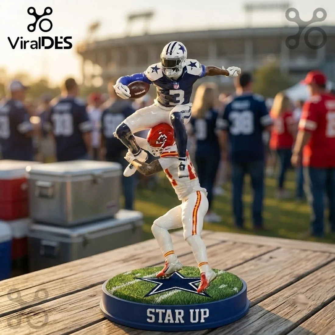 Dallas Cowboys 3D Sculpted Player Action Figure Dallas Cowboys 3D Sculpted Player Action Figure