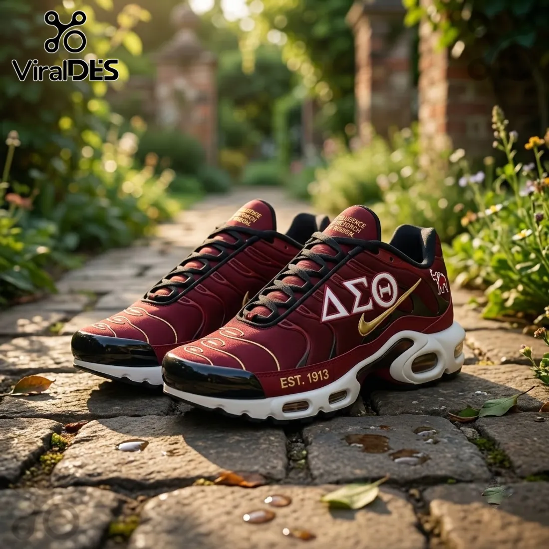 Delta Sigma Theta 1913 Crimson Air Max Plus Shoes Delta Sigma Theta 1913 Crimson Air Max Plus Shoes