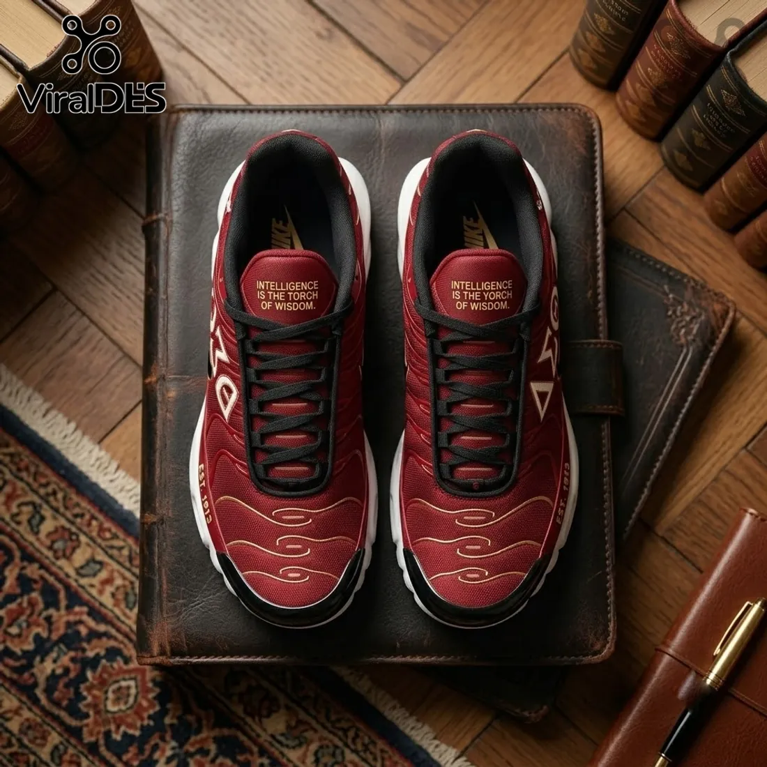 Delta Sigma Theta 1913 Crimson Air Max Plus Shoes Delta Sigma Theta 1913 Crimson Air Max Plus Shoes