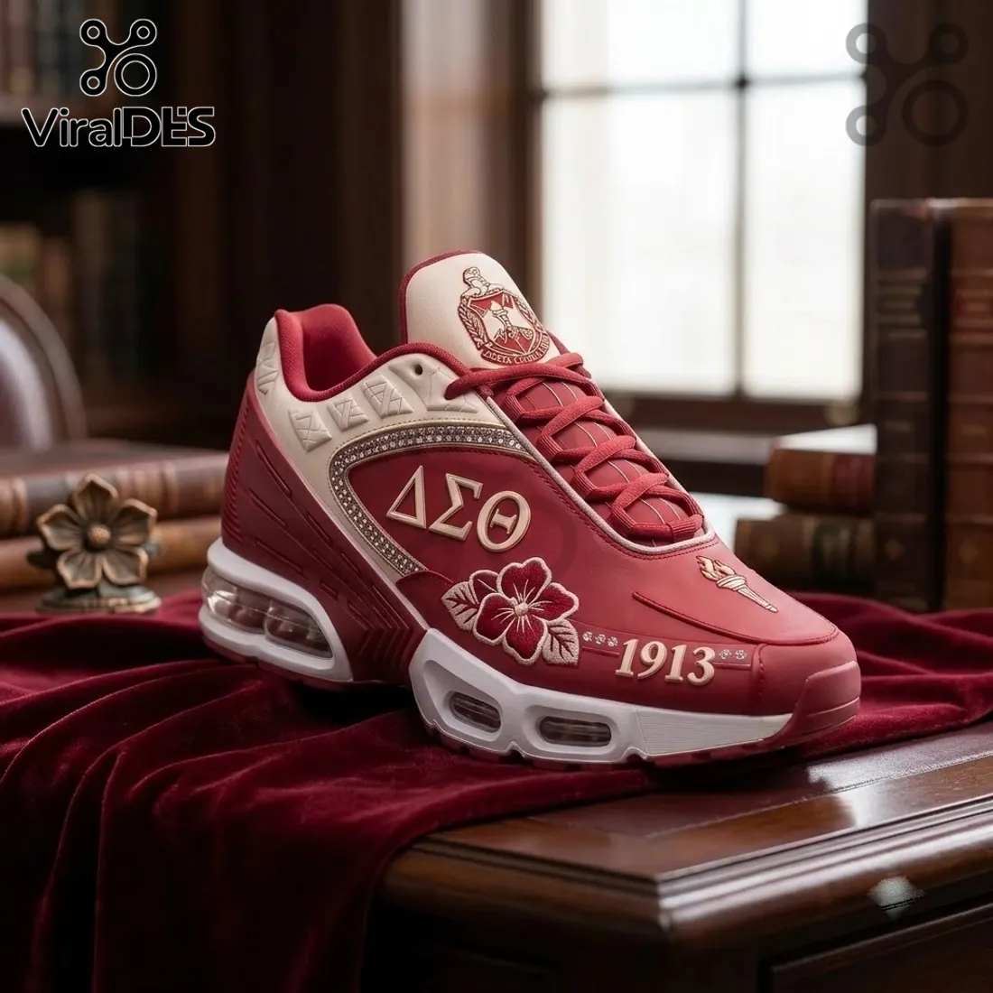 Delta Sigma Theta Red Edition Air Max Plus Sneakers Delta Sigma Theta Red Edition Air Max Plus Sneakers
