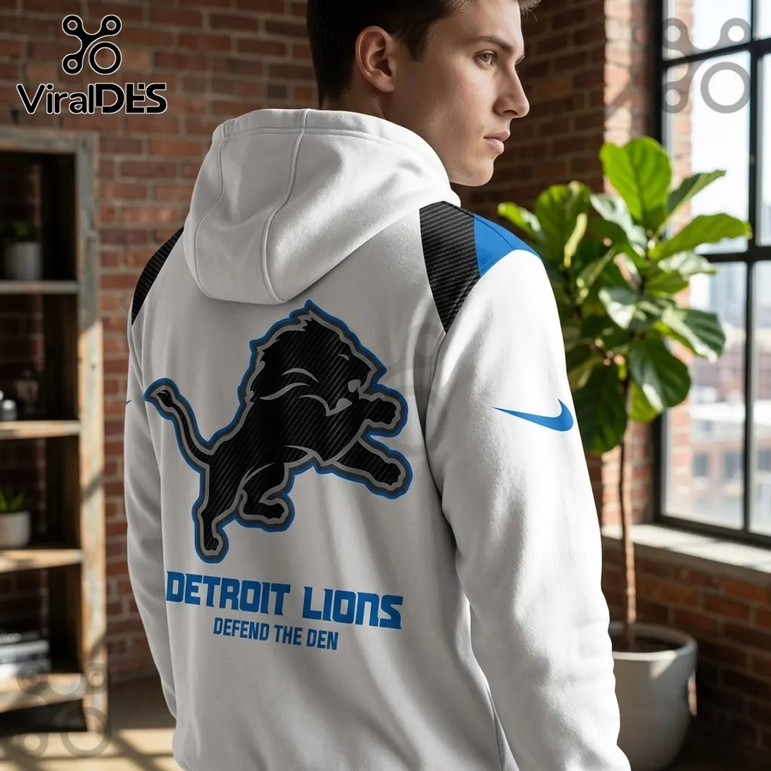 Detroit Lions Nike White Performance Hoodie Detroit Lions Nike White Performance Hoodie