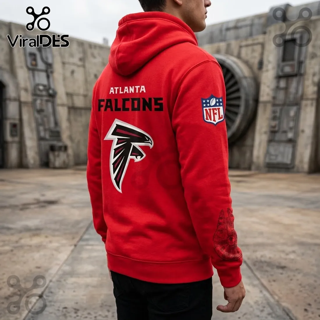 Disney Atlanta Falcons Millennium Falcon Pullover Hoodie Disney Atlanta Falcons Millennium Falcon Pullover Hoodie