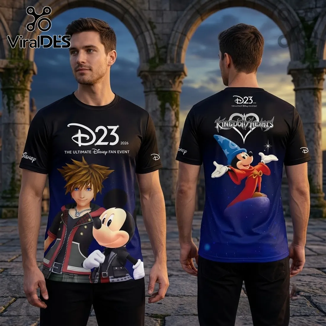 Disney x Kingdom Hearts D23 2026 Sorcerer Mickey Polo Shirt Disney x Kingdom Hearts D23 2026 Sorcerer Mickey Polo Shirt
