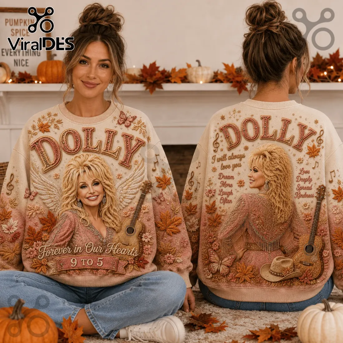 Dolly Parton Forever Autumn Ugly Sweater Dolly Parton Forever Autumn Ugly Sweater