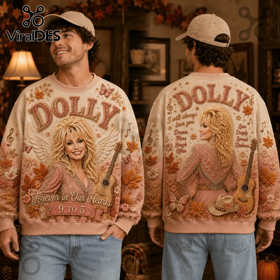 Dolly Parton Forever Autumn Ugly Sweater Dolly Parton Forever Autumn Ugly Sweater