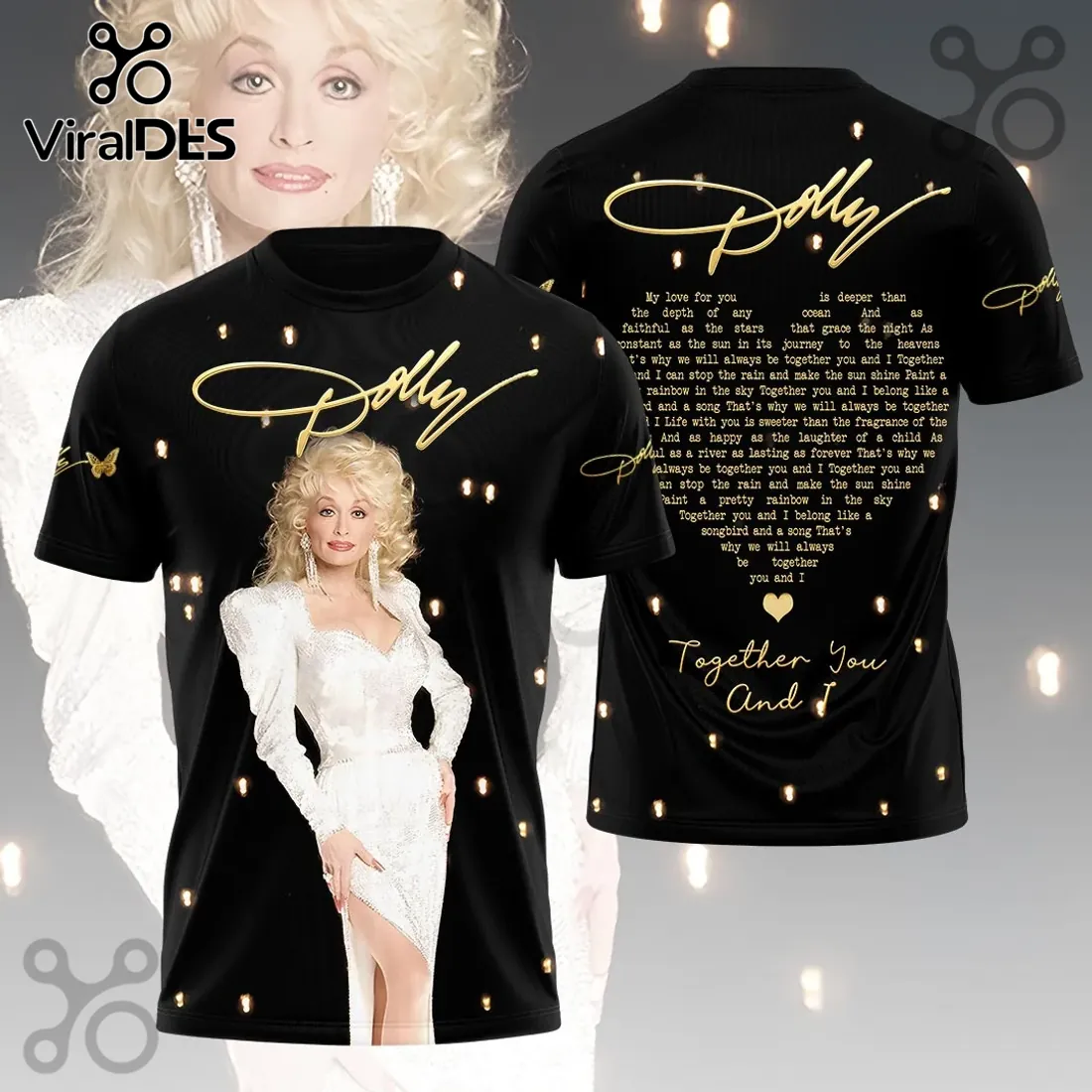 Dolly Parton Together You And I Black Hoodie Dolly Parton Together You And I Black Hoodie