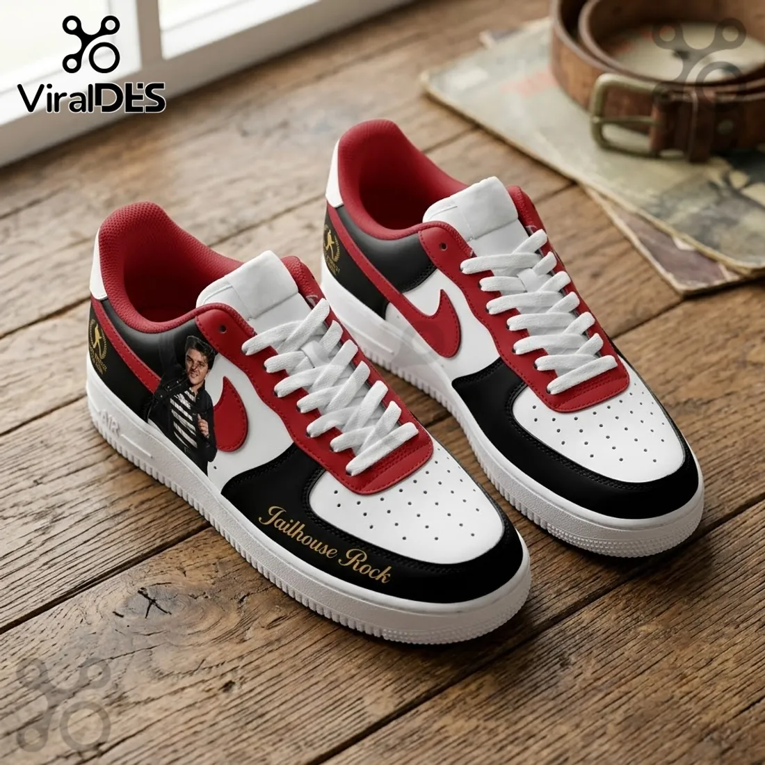 Elvis Presley Jailhouse Rock Air Force 1 Sneakers Elvis Presley Jailhouse Rock Air Force 1 Sneakers