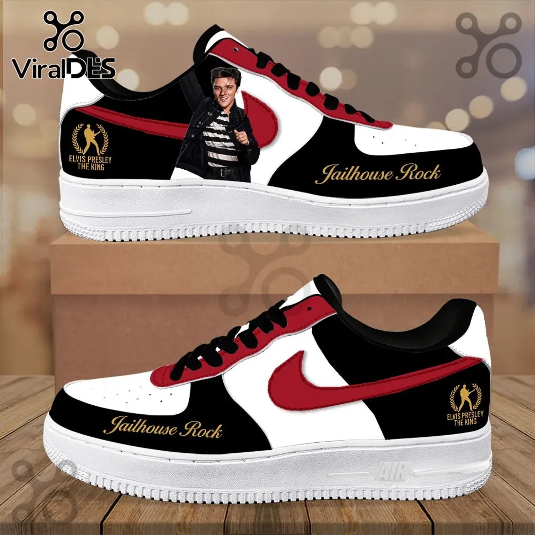 Elvis Presley Jailhouse Rock Air Force 1 Sneakers Elvis Presley Jailhouse Rock Air Force 1 Sneakers