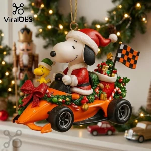 Snoopy Santa Racing Car Christmas Ornament 2026 Snoopy Santa Racing Car Christmas Ornament 2026