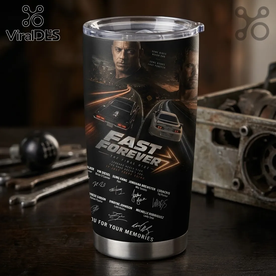 Fast and Furious 25th Anniversary Stainless Steel Tumbler Fast and Furious 25th Anniversary Stainless Steel Tumbler