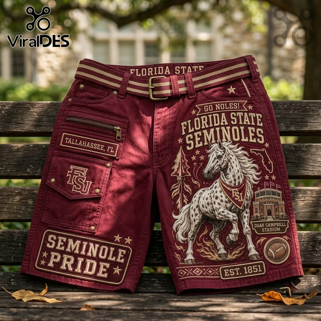 Florida State Seminoles Maroon Cargo Shorts Florida State Seminoles Maroon Cargo Shorts