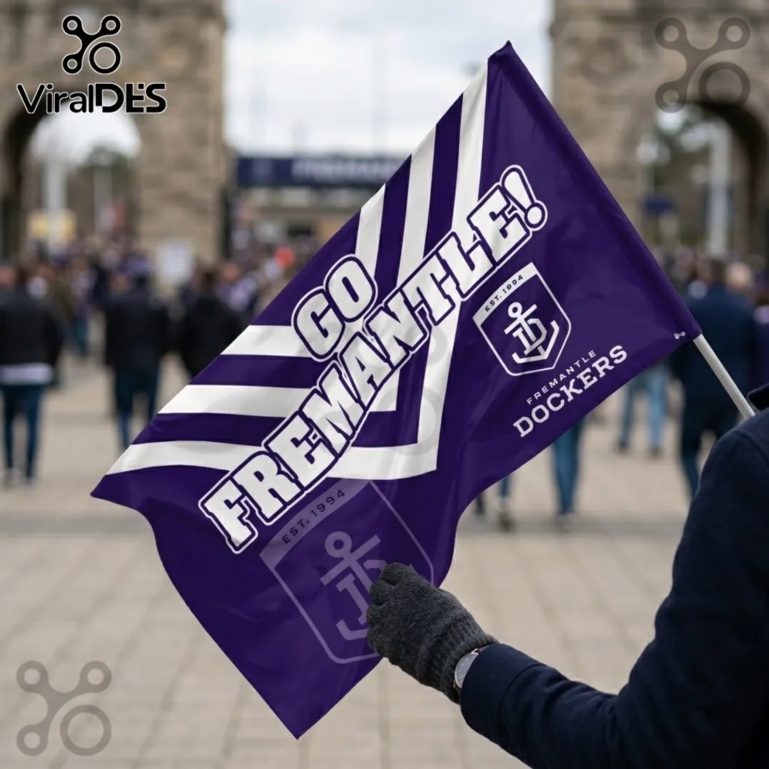 Fremantle Dockers Purple Double Sided House Flag Fremantle Dockers Purple Double Sided House Flag