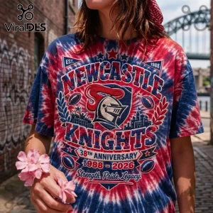 Newcastle Knights 38th Anniversary Tie Dye Shirt