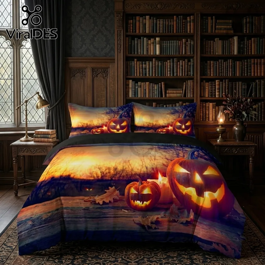 Halloween Jack-o’-Lantern Bedding Set Halloween Jack-o’-Lantern Bedding Set