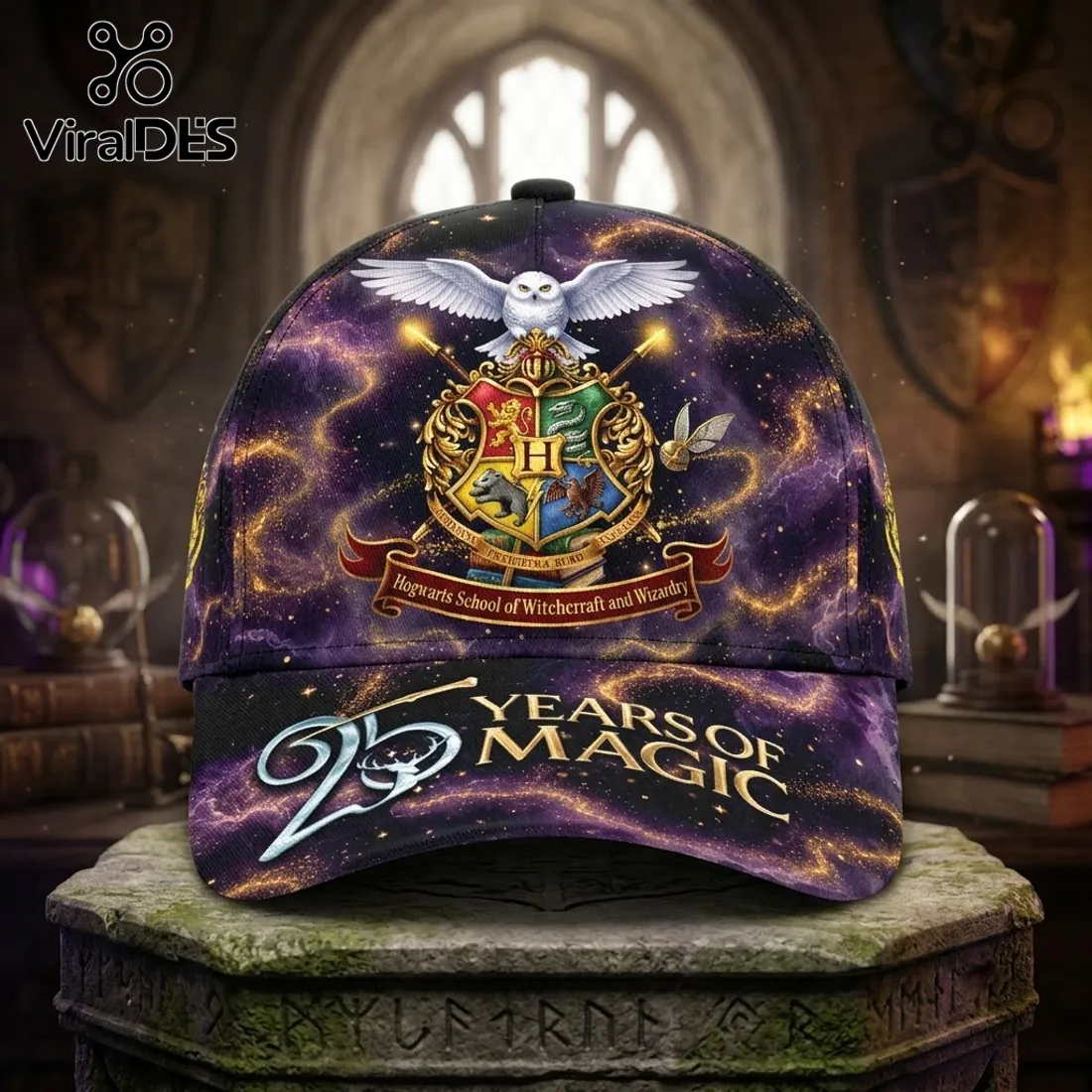 Harry Potter 25th Anniversary Purple Galaxy Cap Harry Potter 25th Anniversary Purple Galaxy Cap