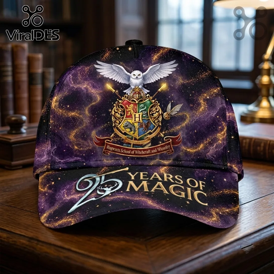 Harry Potter 25th Anniversary Purple Galaxy Cap Harry Potter 25th Anniversary Purple Galaxy Cap