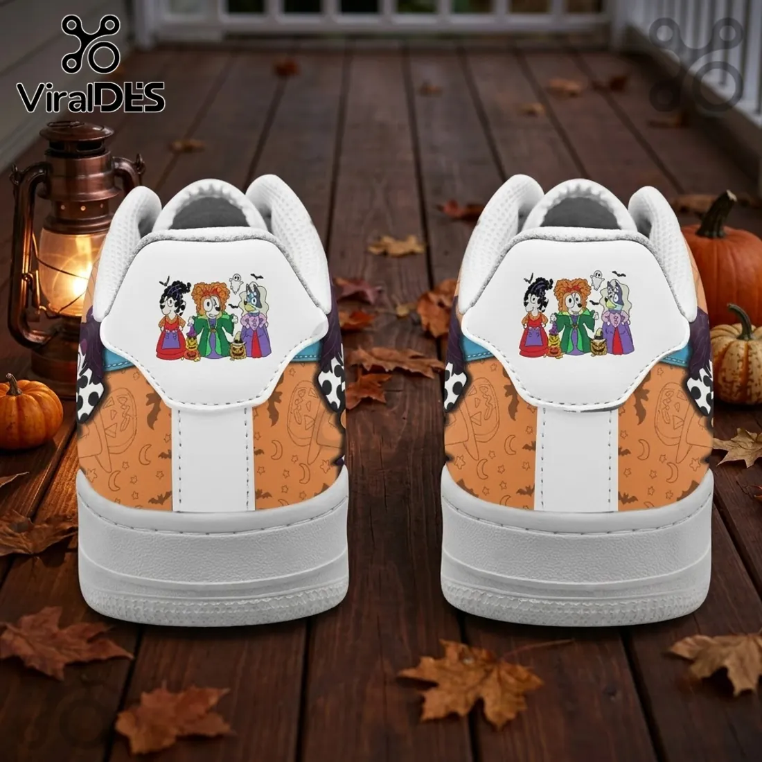 Hocus Pocus Bluey Witch Character Custom Air Force 1 Sneakers Hocus Pocus Bluey Witch Character Custom Air Force 1 Sneakers