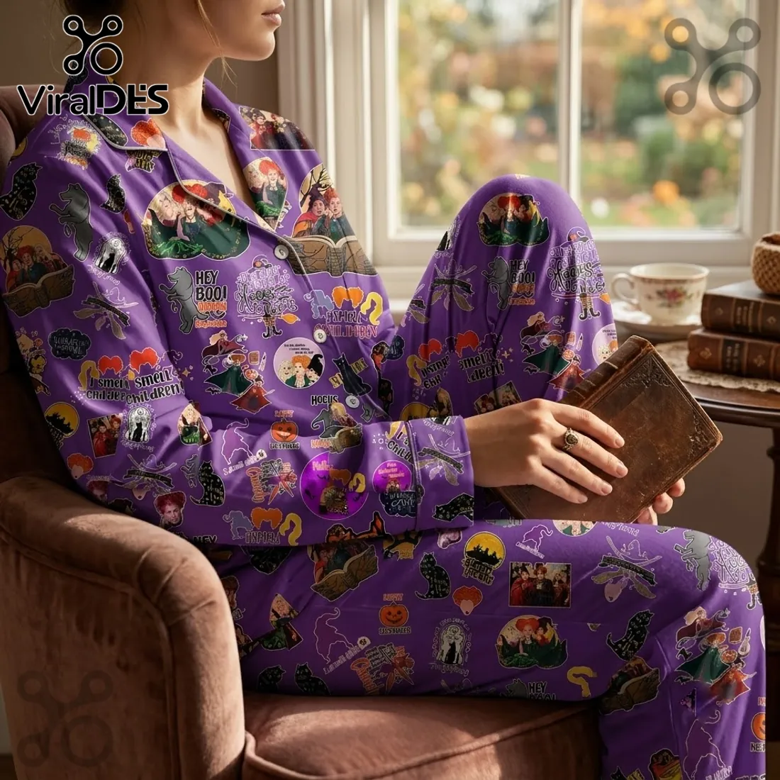 Hocus Pocus Sisters Purple Pajama Set Hocus Pocus Sisters Purple Pajama Set