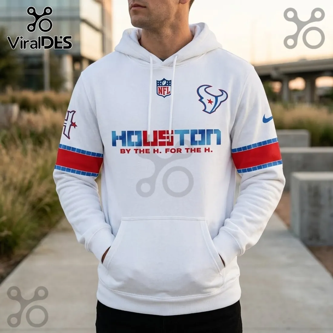 Houston Texans Nike Rivalries H-Town White Hoodie Houston Texans Nike Rivalries H-Town White Hoodie