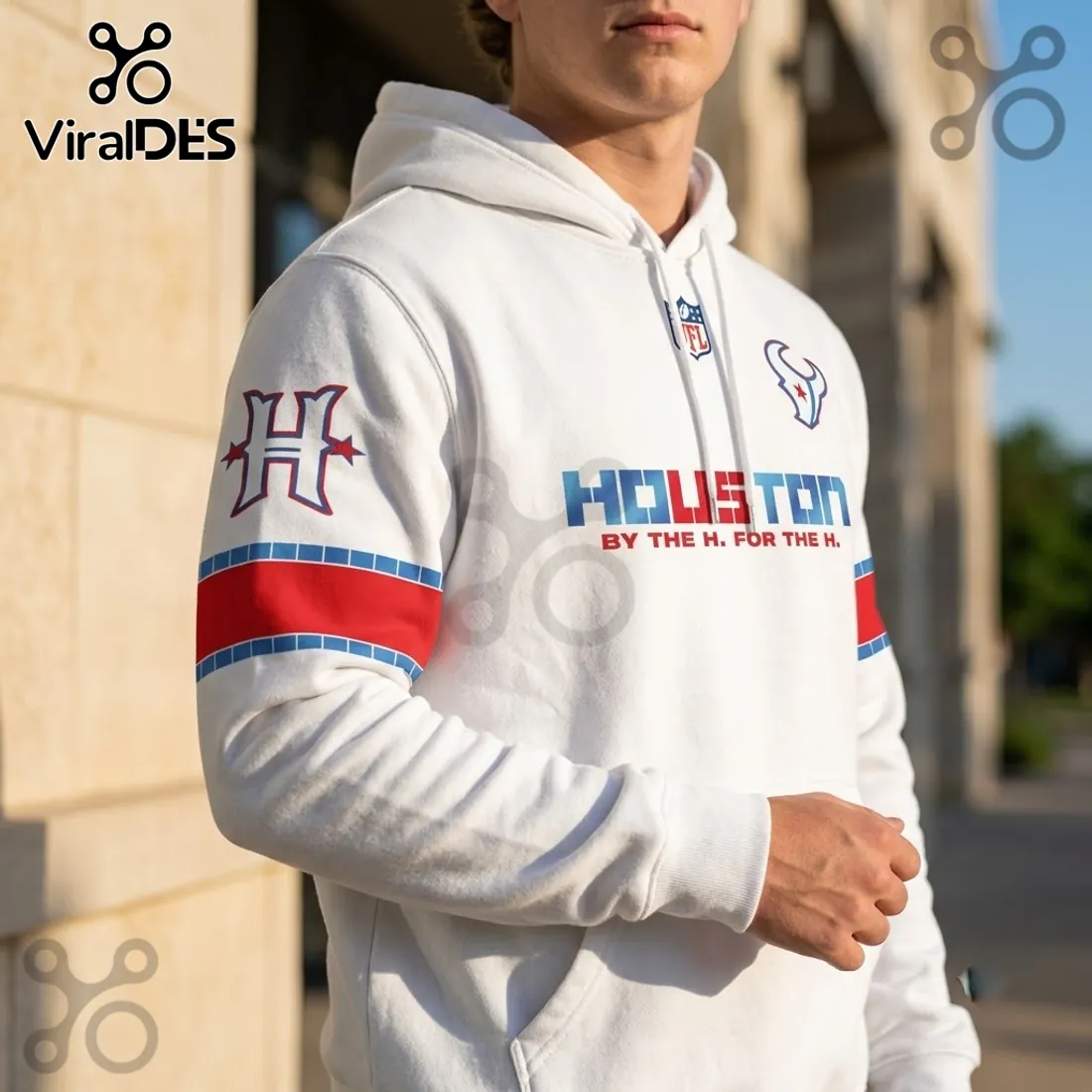 Houston Texans Nike Rivalries H-Town White Hoodie Houston Texans Nike Rivalries H-Town White Hoodie