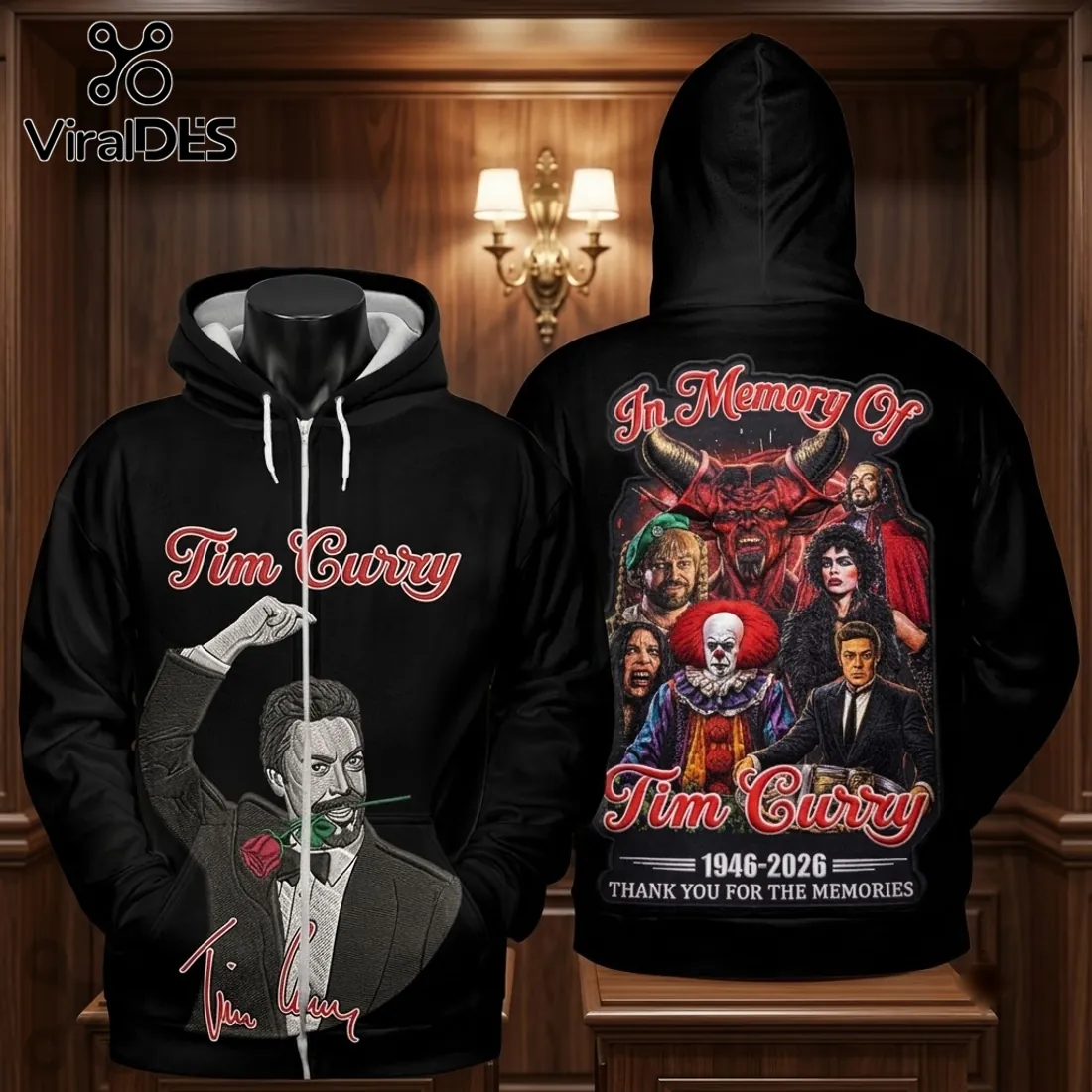 In Memory Of Tim Curry Thank You For The Memories Hoodie In Memory Of Tim Curry Thank You For The Memories Hoodie