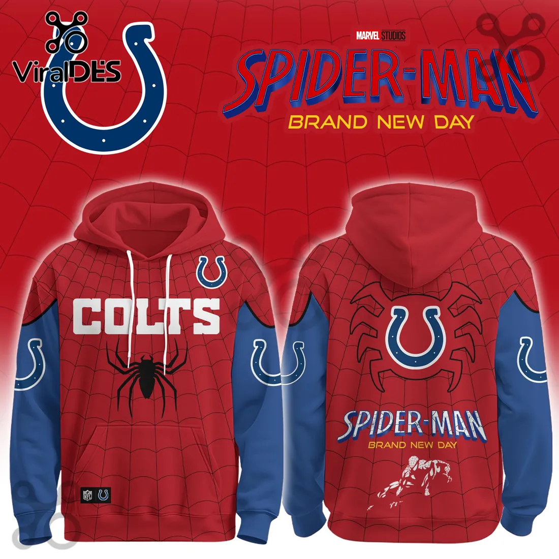 Indianapolis Colts x Spider-Man Brand New Day Hoodie Indianapolis Colts x Spider-Man Brand New Day Hoodie